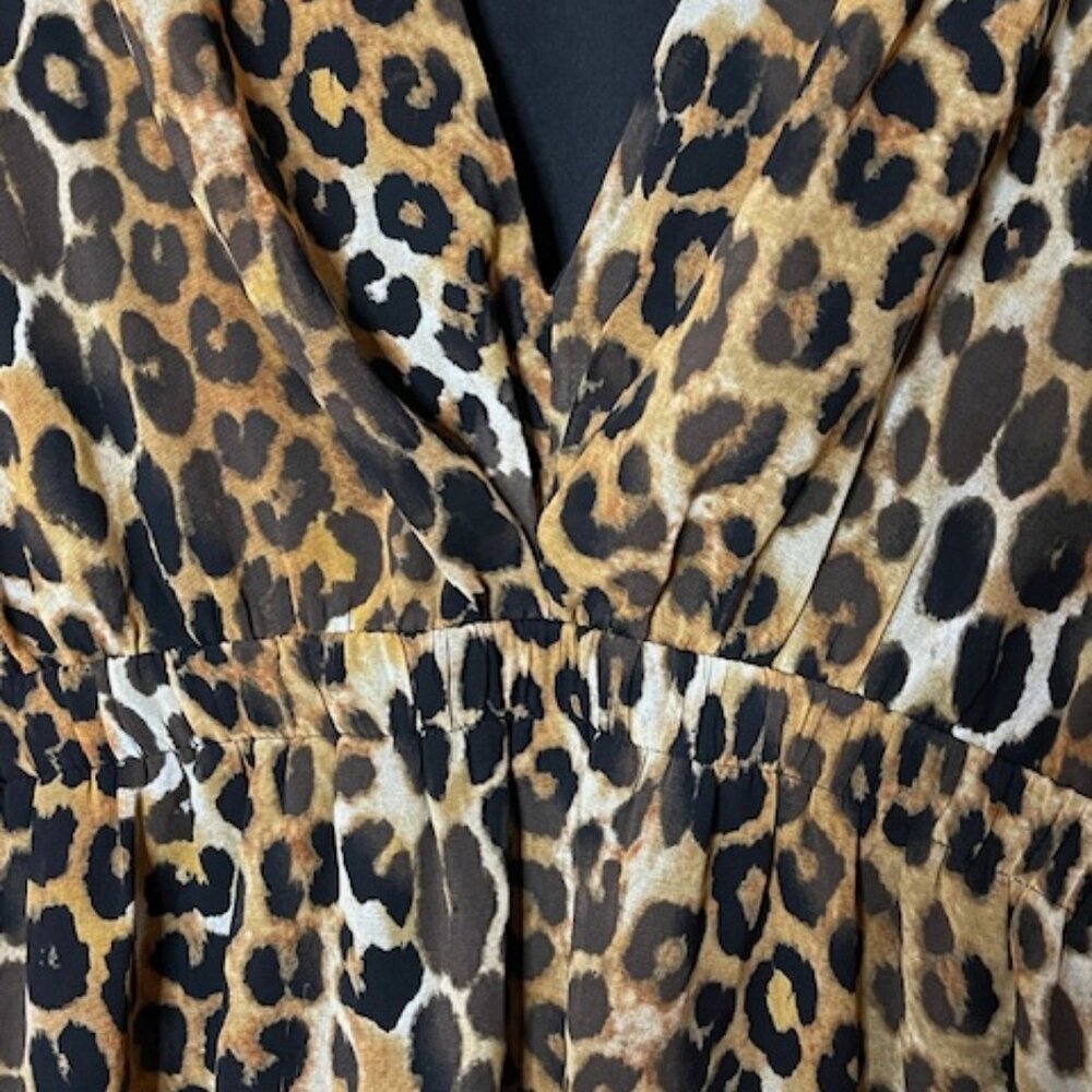 Express Leopard Dress Small - Picture 3 of 8